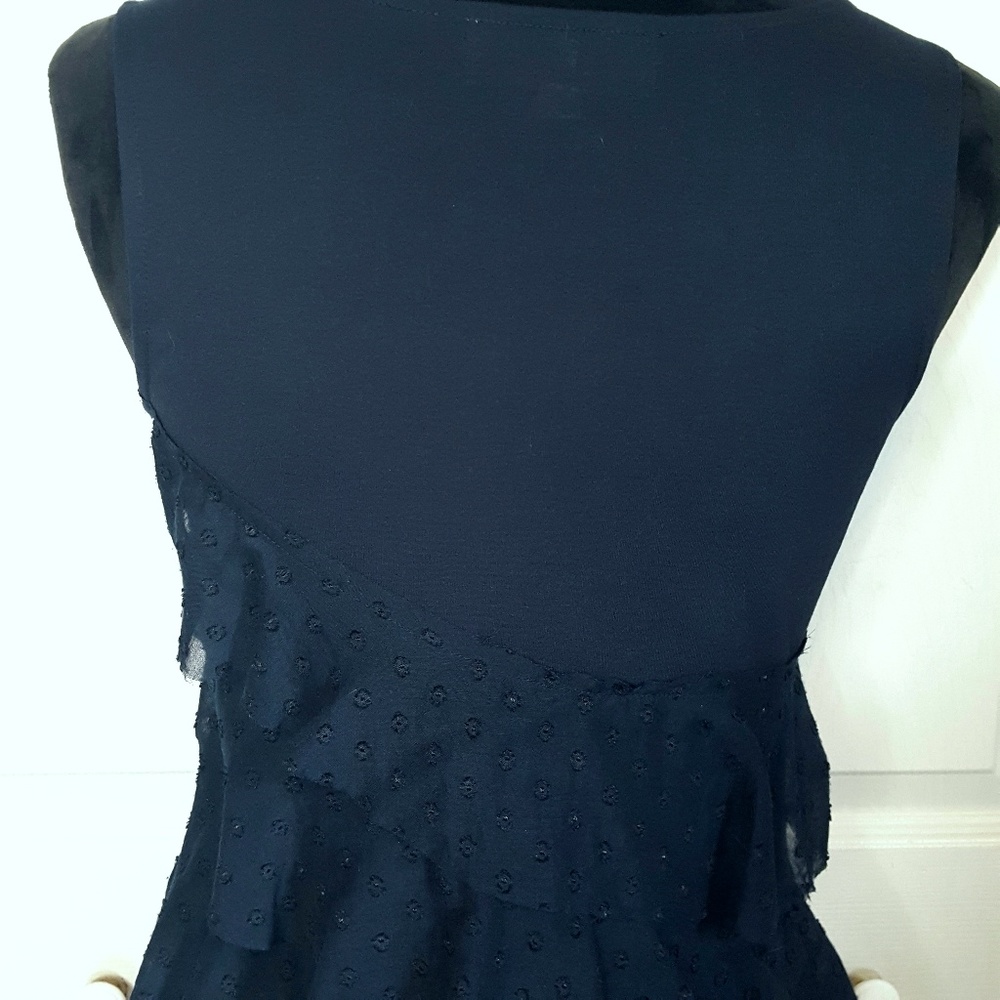 Loft Layered Tired Flounce Ruffle Eyelet Dress - Picture 5 of 6